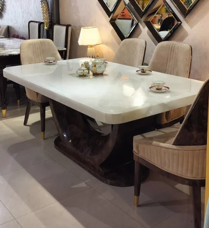 Premium Engineered Quartz Center Table