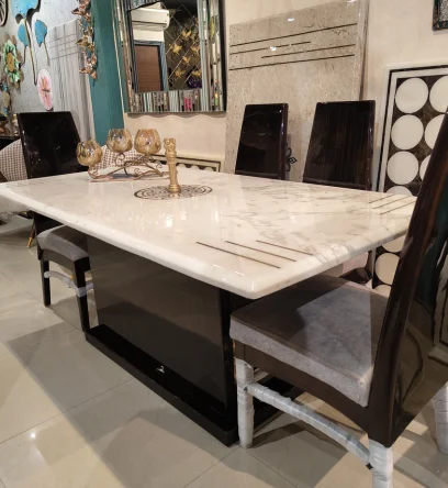 Premium Engineered Quartz Center Table - Image 5