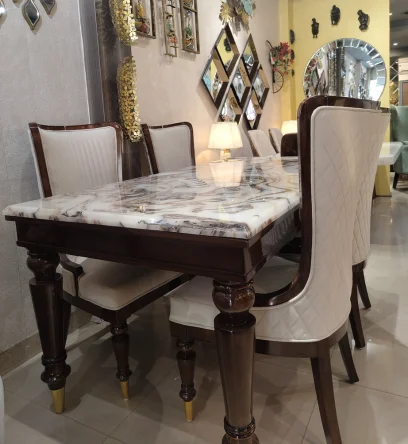 Premium Engineered Quartz Center Table - Image 3